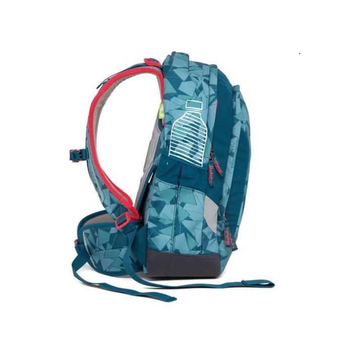 Školská taška Satch Sleek - Blue Triangle