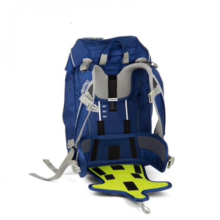 Školská taška Prime - modrá károvaná 2016