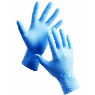 Nitrilové rukavice modré, 100ks S