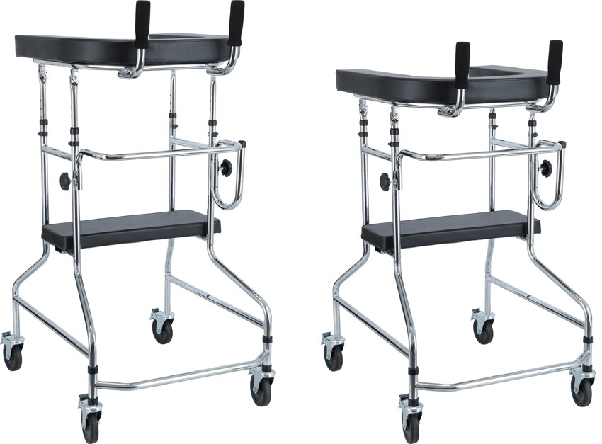 Pojazdné chodítko s opornou plochou a sedadlom UNIZDRAV