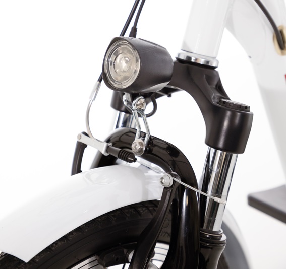 Trojkolesový elektrický bicykel Tornádo ZTECH, biely