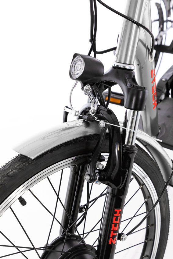 Trojkolesový elektrický bicykel Tornádo ZTECH, strieborný