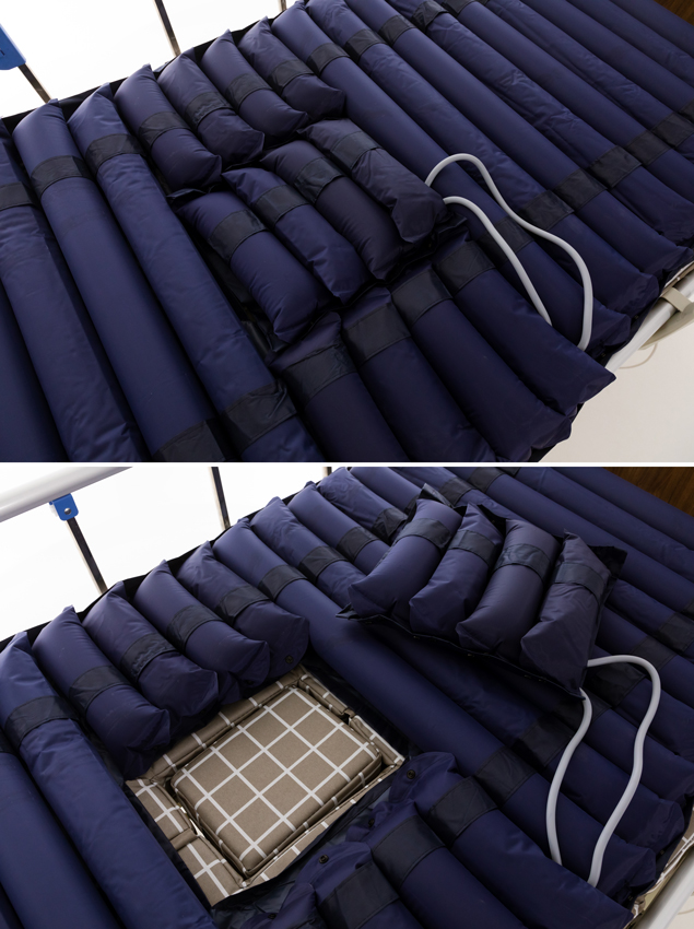Aktívny antidekubitný matrac na polohovaciu posteľ s toaletou Multibed a Home