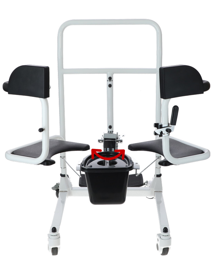 Hydraulická stolička na presun s toaletným vedrom UNIZDRAV