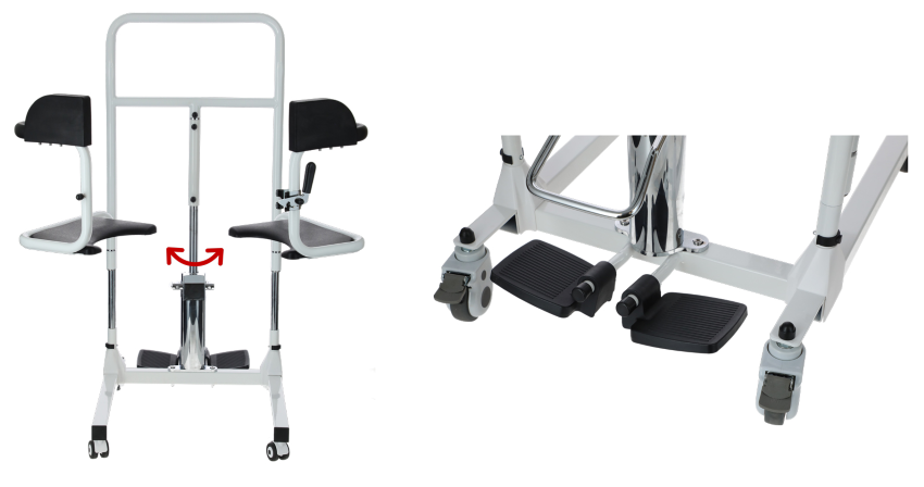 Hydraulická stolička na presun
