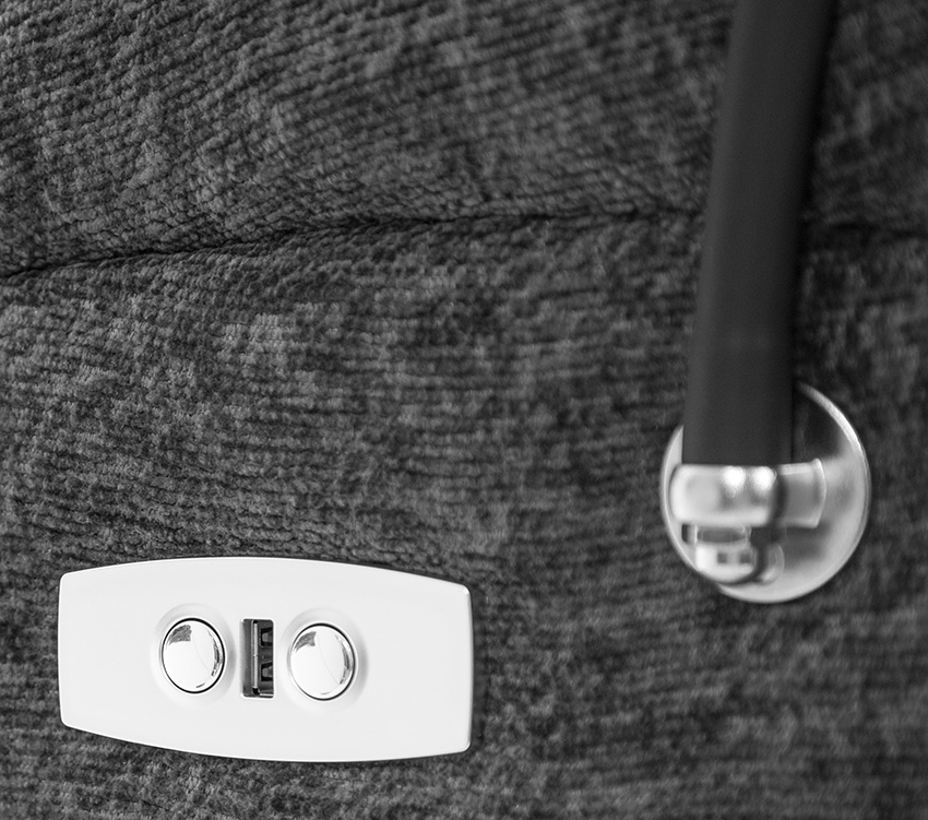 Štýlové relaxačné polohovacie kreslo TRENDY, antracitové