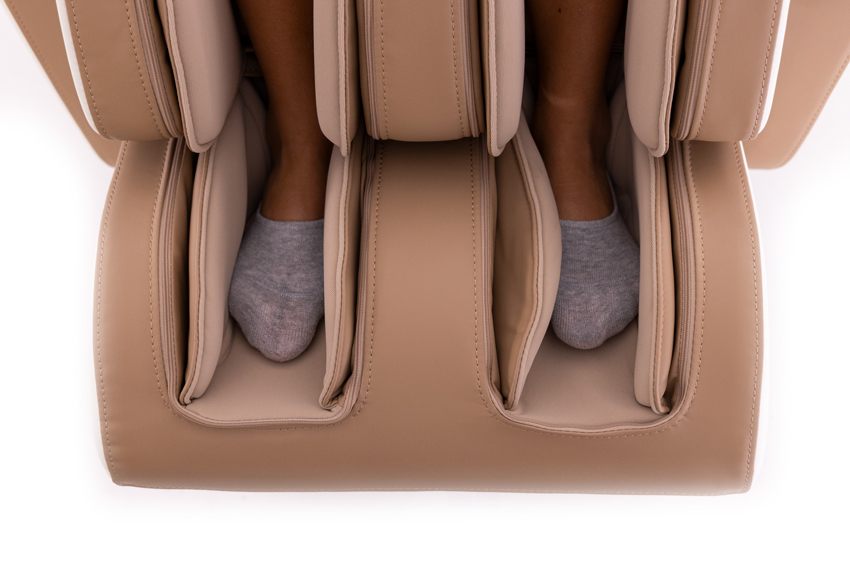 Masážne elektrické kreslo RelaxPro 3D MASSAGER, bielo-hnedé