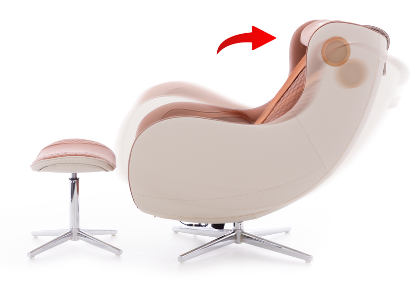Elektrické masážne kreslo Zafír Relax, tehlové