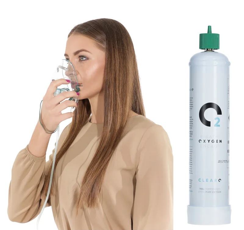 Kyslíková fľaša s kyslíkovou maskou ClearO2 Oxygen, 110 l