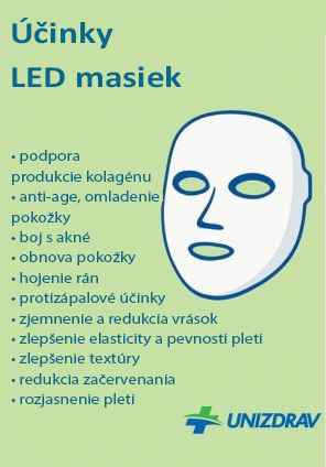 Účinky LED masek