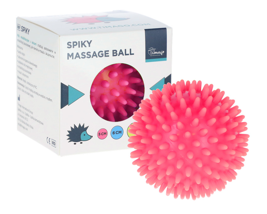 Masážny ježko, ružový 5 cm