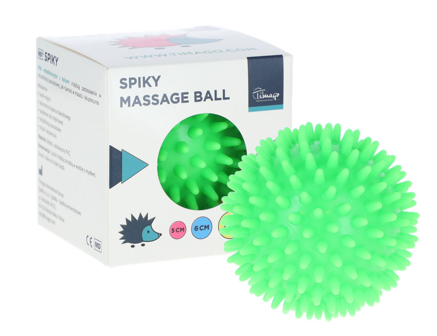 Masážny ježko, zelený 8 cm