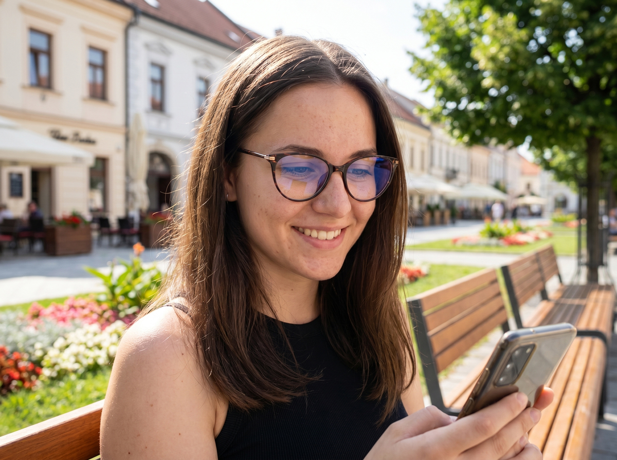 Okuliare proti modrému svetlu UNIZDRAV Urban Style + puzdro, vrecúško a testovacia sada