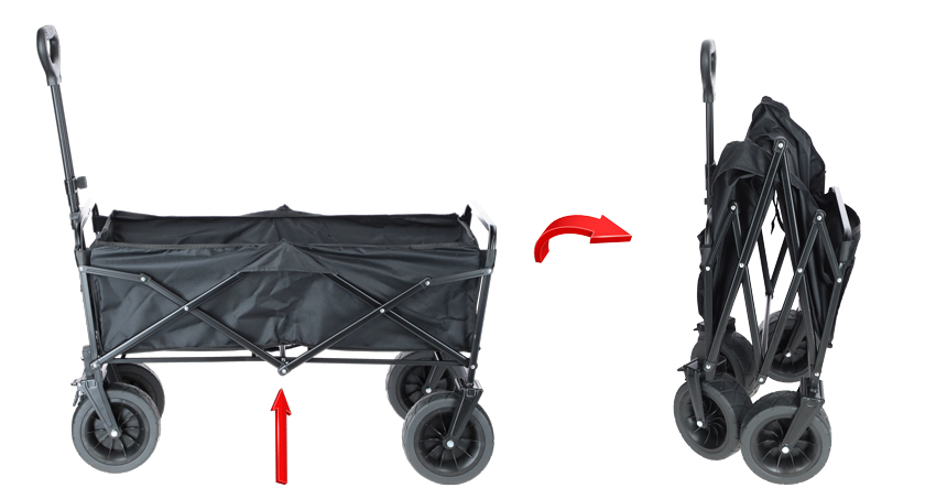 Skladací prepravný vozík s extra nosnosťou až 150kg