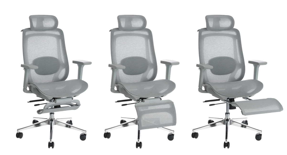 Kancelárska ergonomická stolička s podnožkou UNIZDRAV