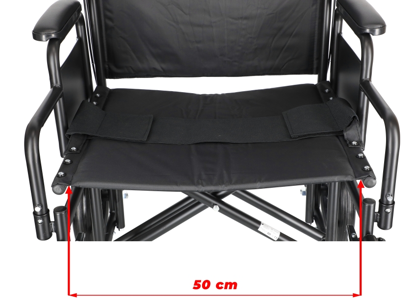 Invalidný vozík na prevoz UNIZDRAV, 50 cm