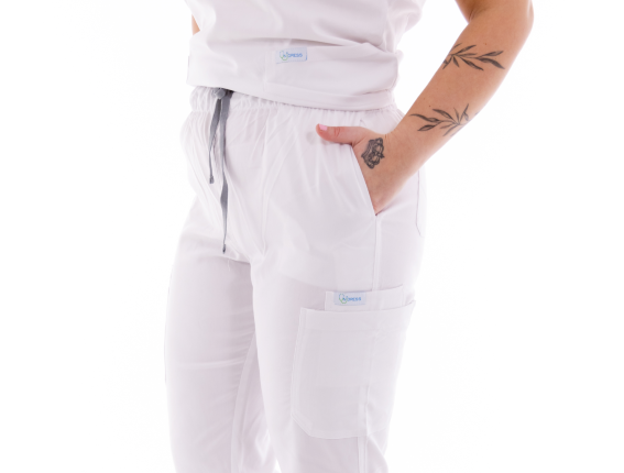 Dámske zdravotnícke nohavice Unidress Comfort, biele