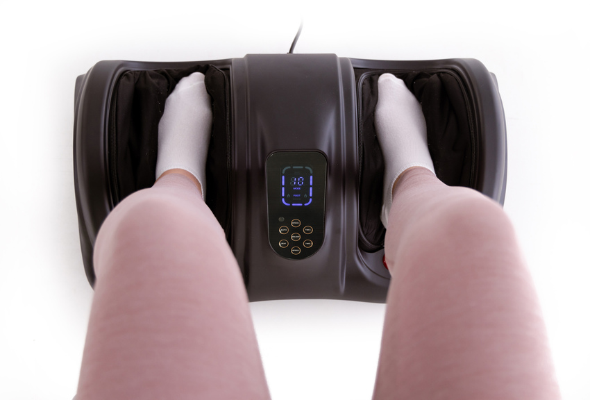 Prístroj na masáž nôh reflexnou terapiou