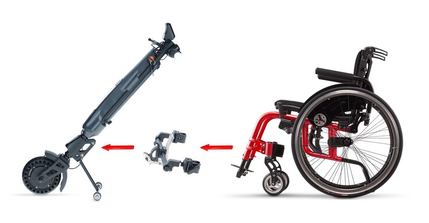 Elektrický prídavný pohon pre invalidné vozíky - CITY Lite - TESTOVACÍ KUS SO ZNÁMKAMI POUŽÍVANIA