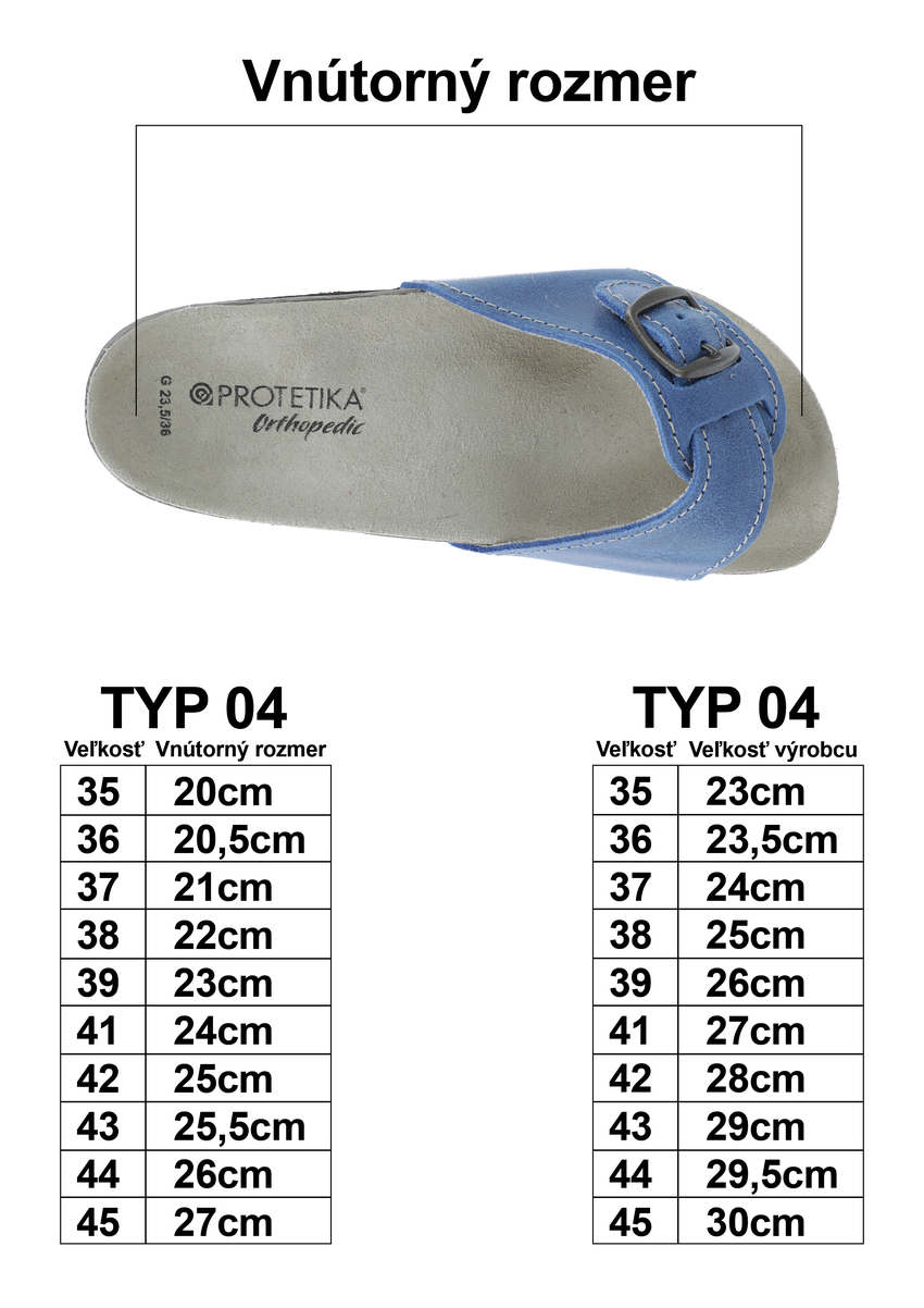 Zdravotná ortopedická obuv – typ 04 modrá