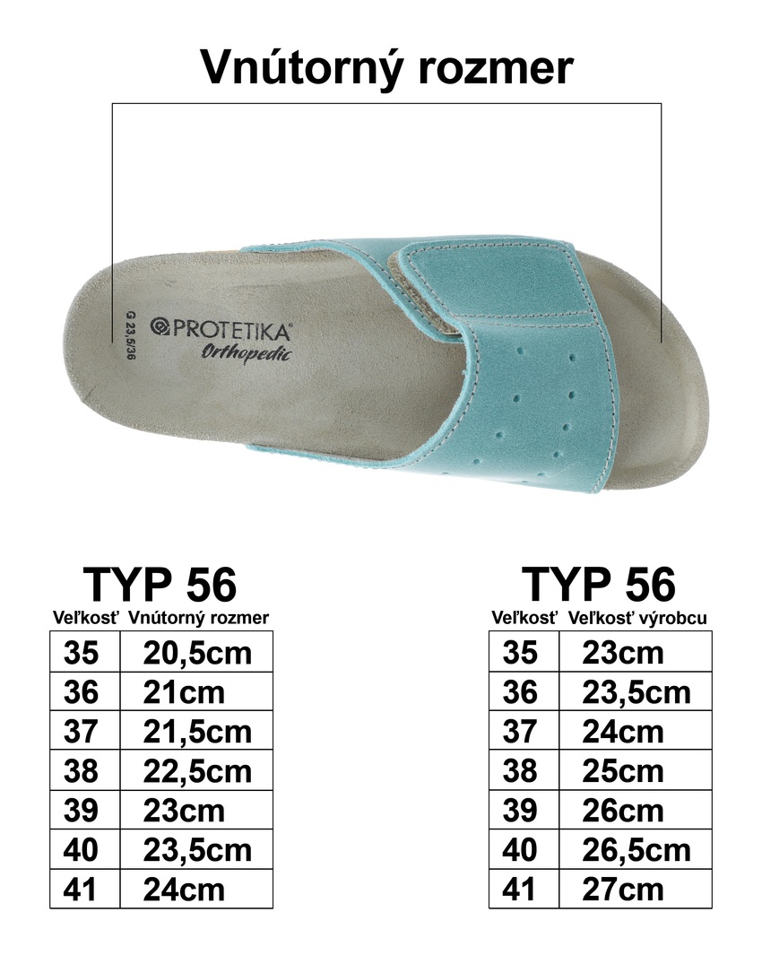Zdravotná ortopedická obuv – typ 56 tyrkysová