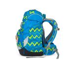 Školská taška Prime - modro-zelený ZigZag