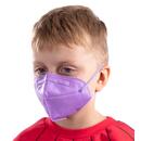 Detský respirátor FFP2 bez výdychového ventilu, fialový