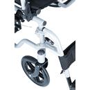 Invalidný vozík odľahčený UNIZDRAV LIGHT 46 cm - STUPAČKA NA ĽAVÚ NOHU SA TAŽŠIE NAHADZUJE, FUNGUJE