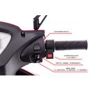 Elektrický trojkolesový skúter CHAMPION pre seniorov a imobilných – výkonný 1000 W motor, červený - ŠKRABANEC NA VOLANTE