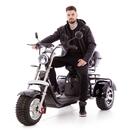 Elektrický Chopper UNIZDRAV PRO trojkolesový – výkonný 2000 W motor - MIERNE ŠKRABANCE, NAJAZDENÝCH 46 KM, NEMÁ NABÍJAČKU