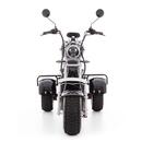 Elektrický Chopper UNIZDRAV PRO trojkolesový – výkonný 2000 W motor - MIERNE ŠKRABANCE, NAJAZDENÝCH 46 KM, NEMÁ NABÍJAČKU