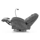 Štýlové relaxačné polohovacie kreslo TRENDY, antracitové