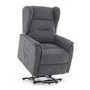 Masážne polohovacie kreslo s vyklápaním COMFORT+, antracitová látka