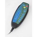 Masážne polohovacie kreslo s vyklápaním COMFORT+, antracitová látka