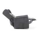 Masážne polohovacie kreslo s vyklápaním COMFORT+, antracitová látka