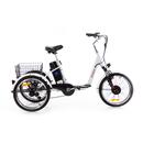Trojkolesový elektrický bicykel Tornádo ZTECH, biely - POUŽÍVANÝ