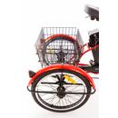 Trojkolesový elektrický bicykel Tornádo ZTECH, červený