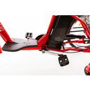 Trojkolesový elektrický bicykel Tornádo ZTECH, červený
