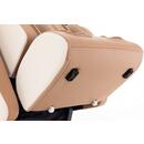 Masážne elektrické kreslo RelaxPro 3D MASSAGER, bielo-hnedé - ŠKRANBANCE V DOLNOM ĽAVOM ROHU