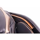 Masážne elektrické kreslo LUX 4D MASSAGER, čiernozlaté - VÝSTAVNÝ KUS, MIERNE ŠKRABANCE