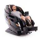 Masážne elektrické kreslo LUX 4D MASSAGER, čiernozlaté - VÝSTAVNÝ KUS, MIERNE ŠKRABANCE