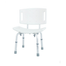 Sprchovacia stolička výškovo nastaviteľná - MIERNE ŠKRABANCE