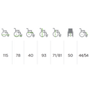 Elektrický invalidný vozík 46 cm - BEZ PÔVODNÉHO OBALU