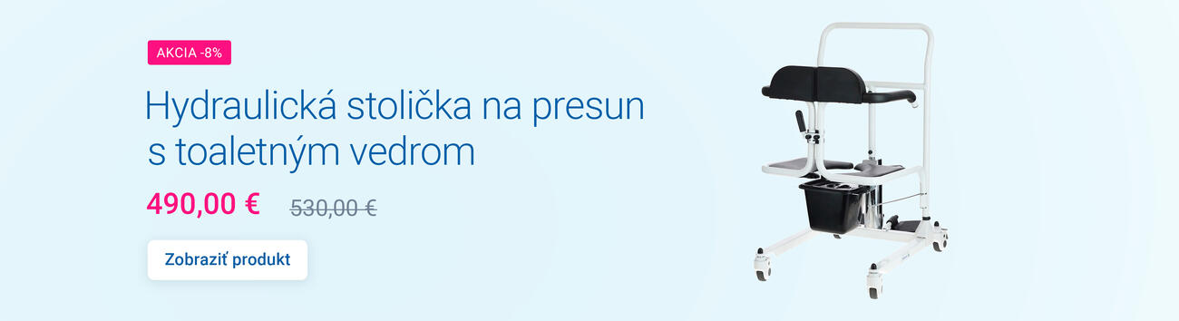 Hydraulická stolička na presun