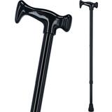 Vychádzková palica s plastovou rúčkou - čierna