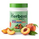 Herboxa SUPER GREENS Ľadová broskyňa, 300 g