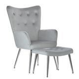 Relaxačné kreslo s podnožkou Silver Luxury