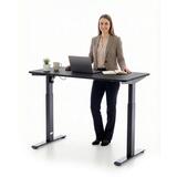 Výškovo nastaviteľný stôl UNIZDRAV 120x60 cm, čierny