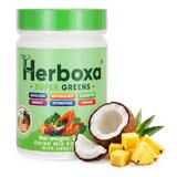 Herboxa SUPER GREENS Kokos & ananás, 300 g
