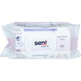 SENI CARE vlhčené utierky Sensitive, 68 ks